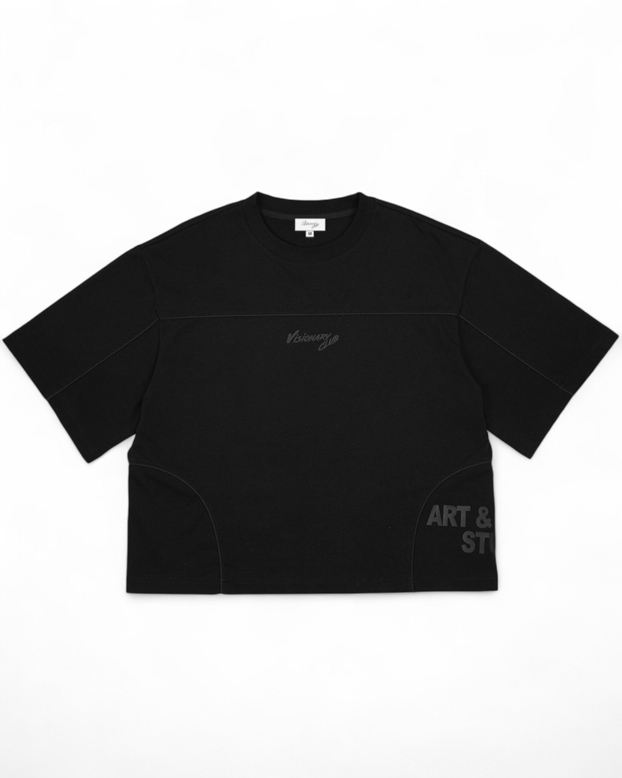 VISIONARY STATEMENT BOXY TEE ( BLACK )