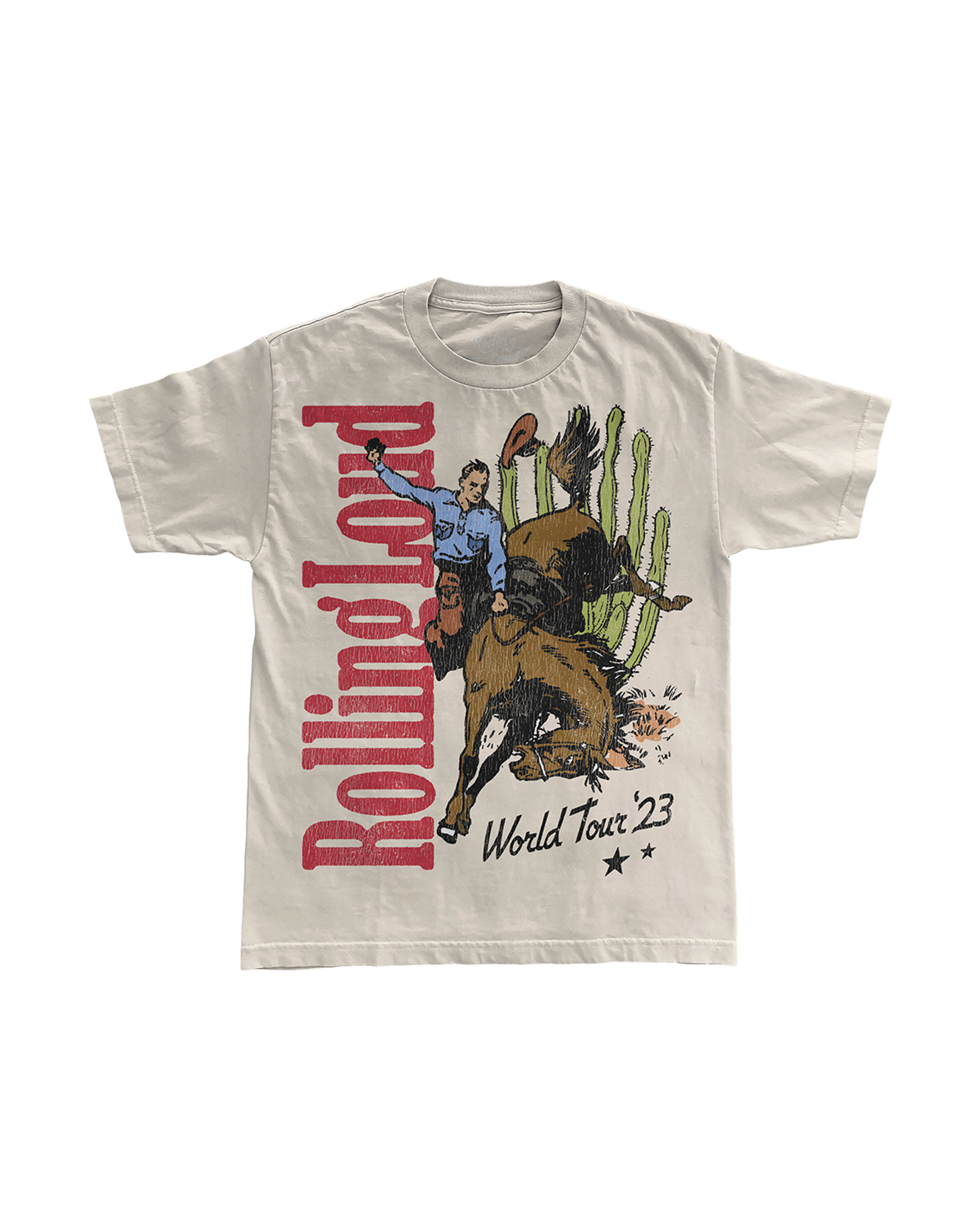 RL Rodeo World Tour Cream Tee