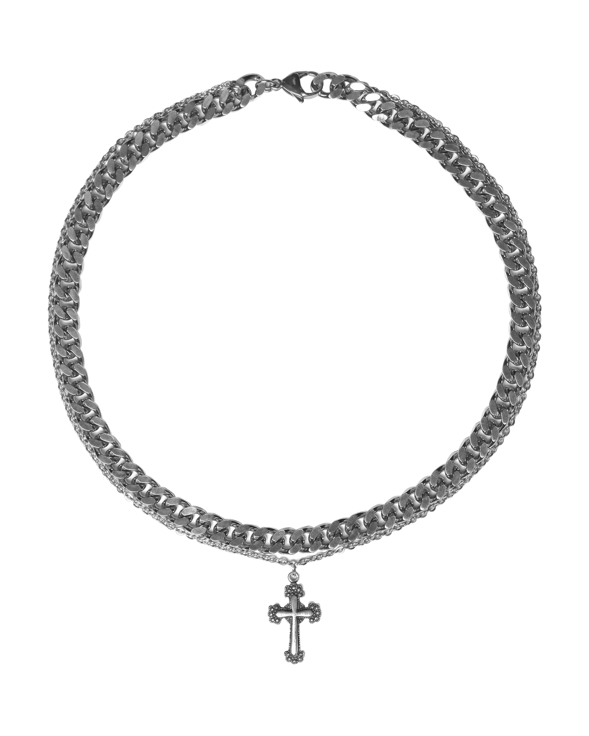 Circular Cross Combo Choker (limited)