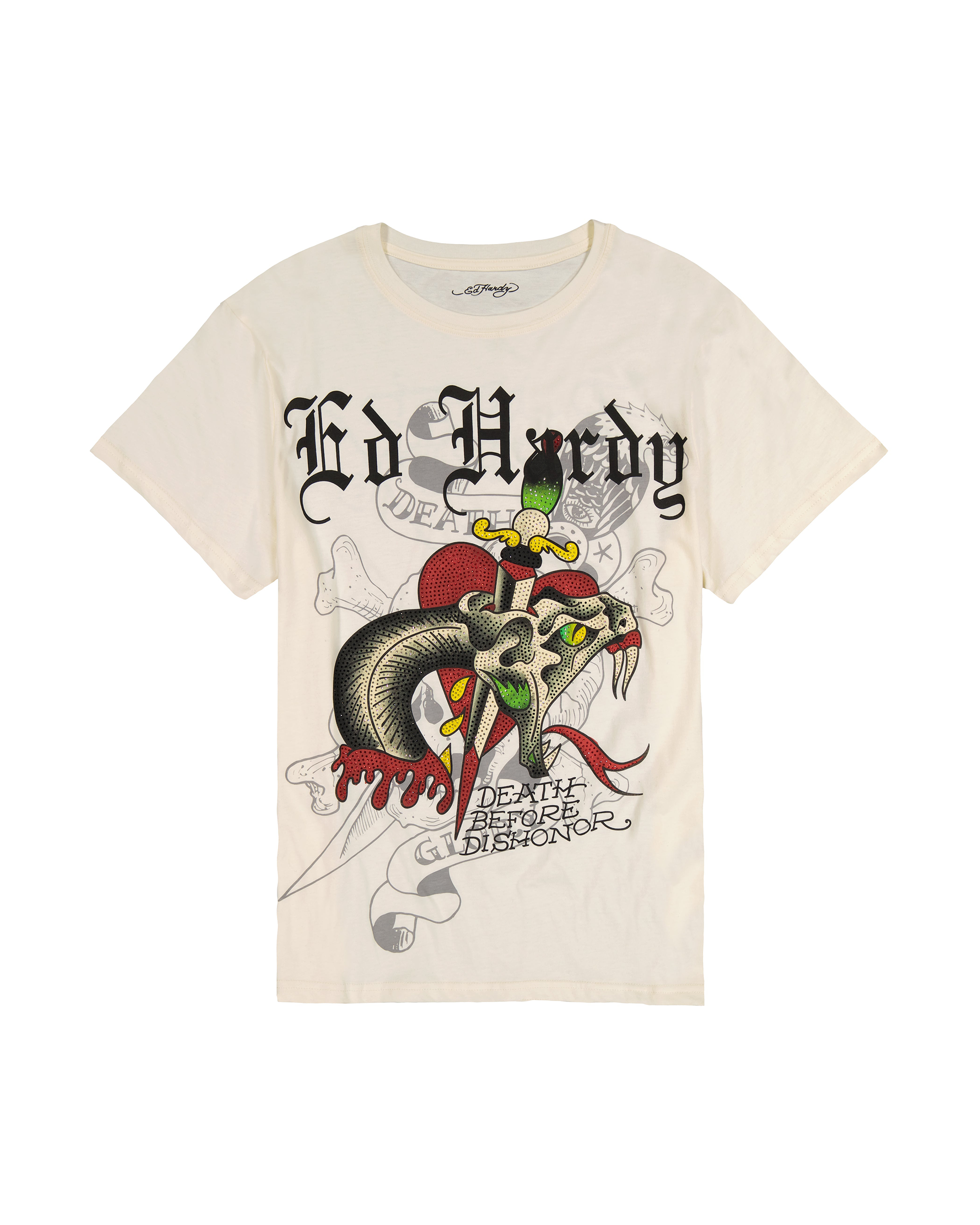 Dagger Snake Throwback Rhinestone Tee